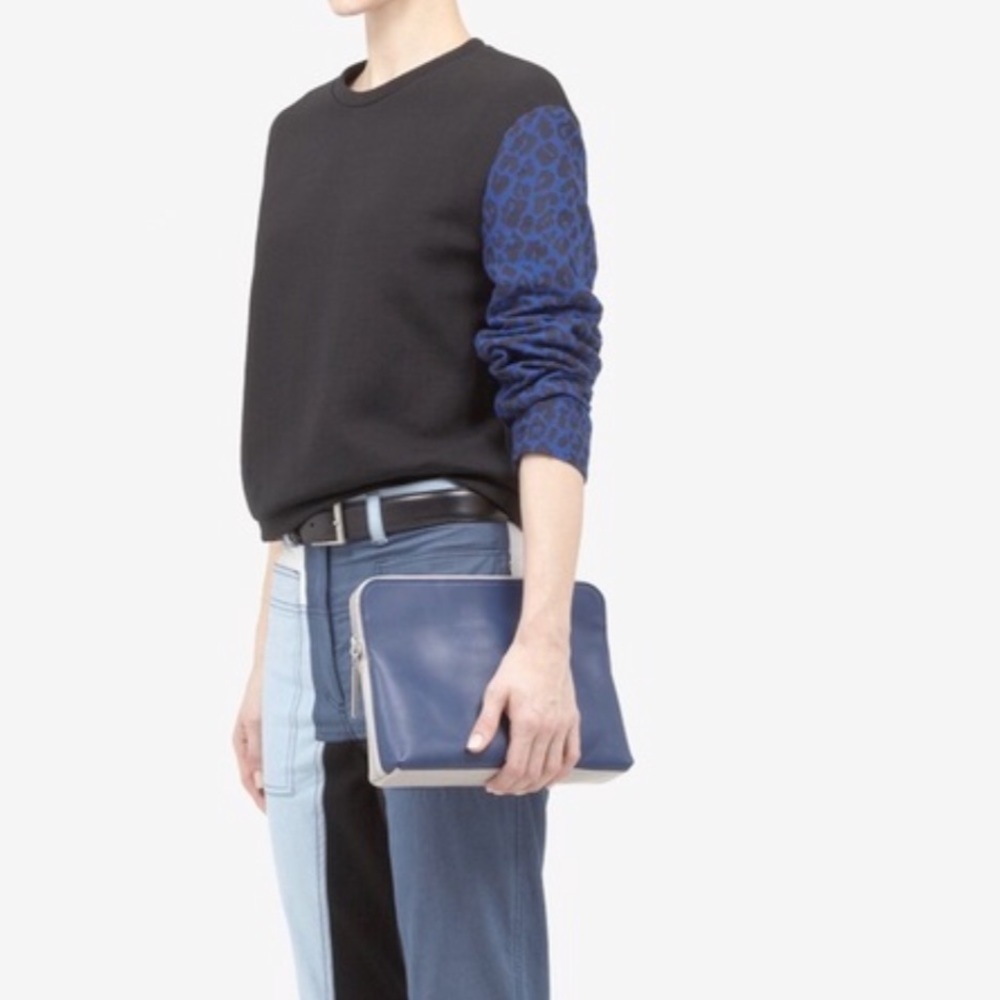 Phillip Lim 3.1 black leopard print sweatshirt